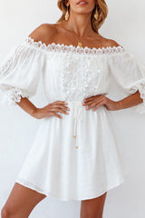Back To You Dress White