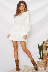 Across The Board Dress White