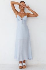 Heart In Two Maxi Dress Blue