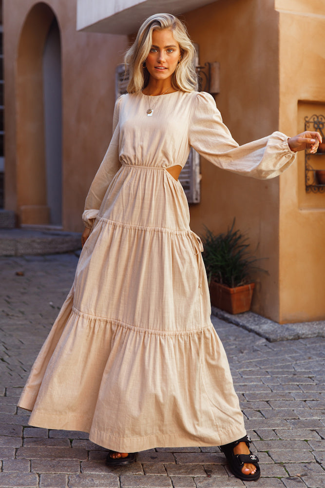 Caminito Maxi Dress Beige