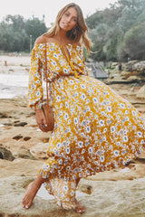 What The Water Gave Me Maxi Dress Mustard